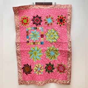 VINTAGE - Handmade Pink Quilt